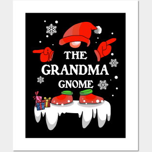 Grandma Gnome Buffalo Plaid Matching Family Christmas Pajama Posters and Art